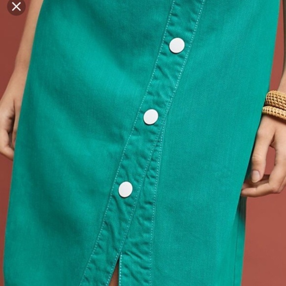 NWOT Anthropologie Elizabeth Button-Front Dress - Picture 5 of 8